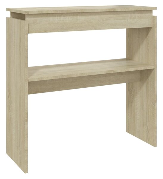 Console Table Sonoma Oak 80x30x80 cm Engineered Wood