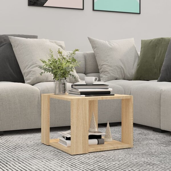 Coffee Table Sonoma Oak 40x40x30 cm Engineered Wood