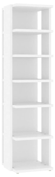 Shoe Cabinet White 27.5x27x102 cm Engineered Wood