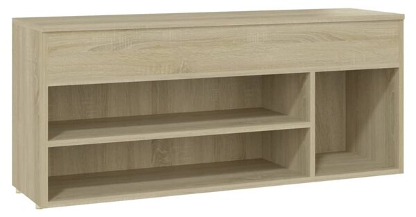 Shoe Bench Sonoma Oak 105x30x45 cm Engineered Wood