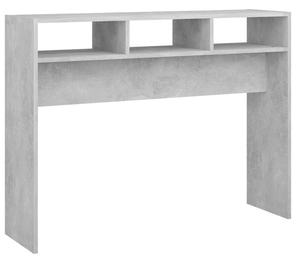 Console Table Concrete Grey 105x30x80 cm Engineered Wood