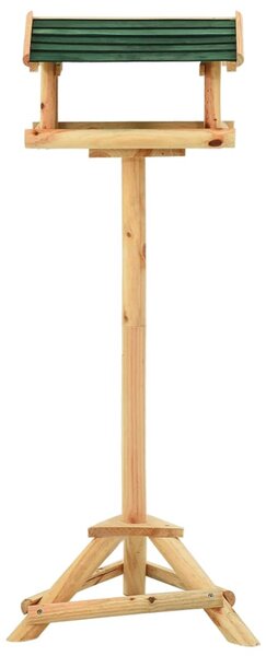 Bird Feeder with Stand 37x28x100 cm Solid Fir Wood