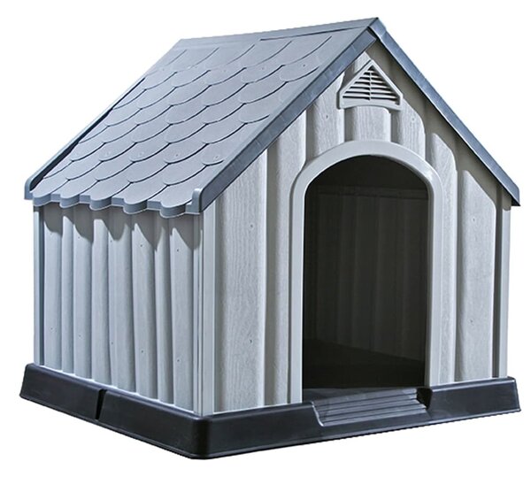 Dog House Grey 92x87x91 cm Plastic