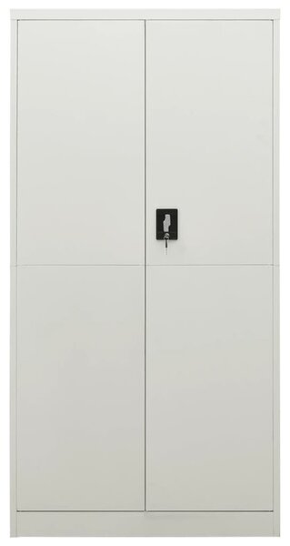 Locker Cabinet Light Grey 90x40x180 cm Steel