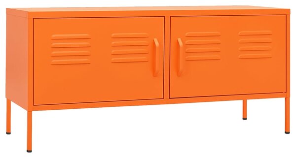 TV Cabinet Orange 105x35x50 cm Steel