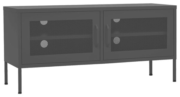 TV Cabinet Black 105x35x50 cm Steel