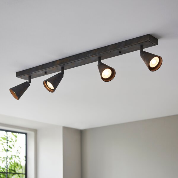 Grove Grey 4 Light Spotlight Bar Bronze