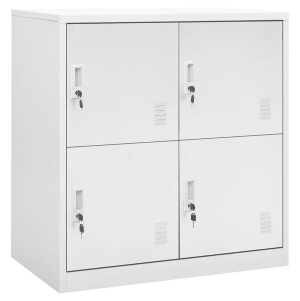 Locker Cabinet Light Grey 90x45x92.5 cm Steel