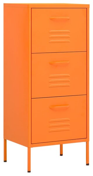 Storage Cabinet Orange 42.5x35x101.5 cm Steel