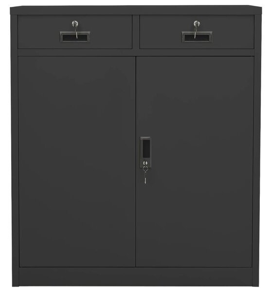 Office Cabinet Anthracite 90x40x102 cm Steel