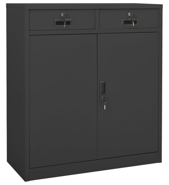 Office Cabinet Anthracite 90x40x102 cm Steel