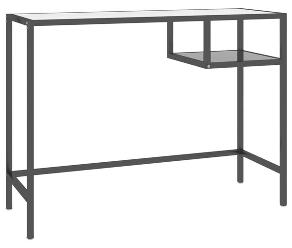 Computer Desk Black 100x36x74 cm Glass