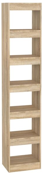 Book Cabinet/Room Divider Sonoma Oak 40x30x198 cm