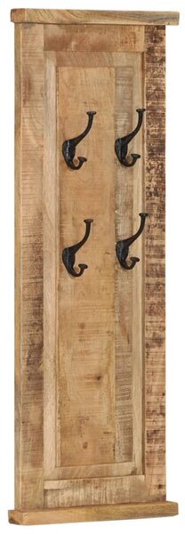 Coat Racks 2 pcs Solid Wood Mango 38x100 cm