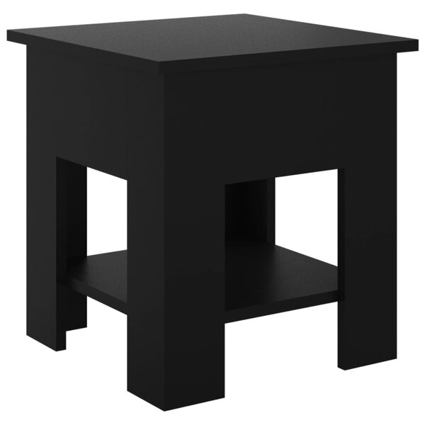 Coffee Table Black 40x40x42 cm Engineered Wood