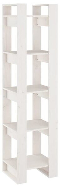 Book Cabinet/Room Divider White 41x35x160 cm Solid Wood Pine