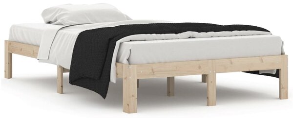 Bed Frame without Mattress Solid Wood Pine 120x200cm