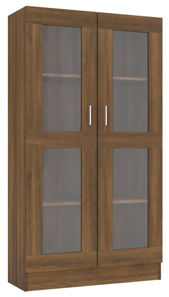 Vitrine Cabinet Brown Oak 82.5x30.5x150 cm Engineered Wood