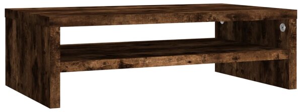 Monitor Stand Smoked Oak 42x24x13 cm Engineered Wood