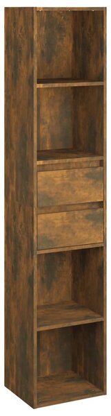 Book Cabinet Smoked Oak 36x30x171 cm Engineered Wood