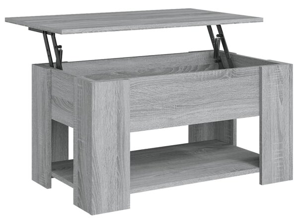 Coffee Table Grey Sonoma 79x49x41 cm Engineered Wood