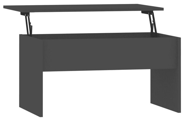 Coffee Table Black 80x50.5x41.5 cm Engineered Wood