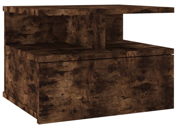 Floating Nightstand Smoked Oak 40x31x27 cm Engineered Wood