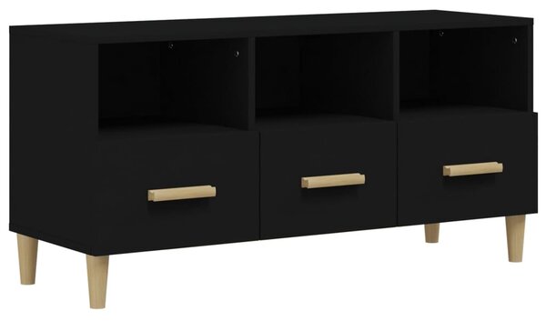 TV Cabinet Black 102x36x50 cm Engineered Wood