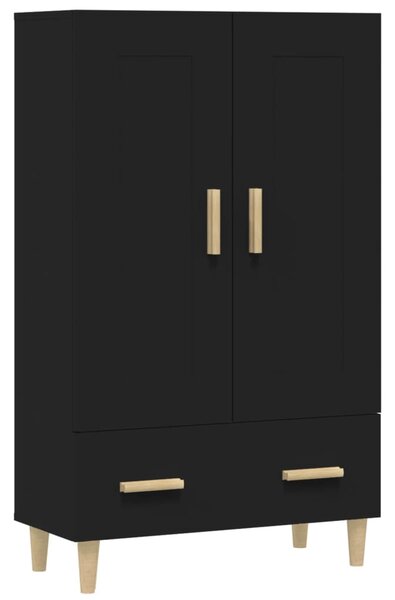 Highboard Black 70x31x115 cm Engineered Wood