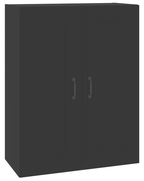 Hanging Wall Cabinet Black 69.5x32.5x90 cm