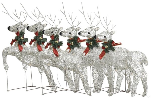 Christmas Reindeers 6 pcs Gold 120 LEDs