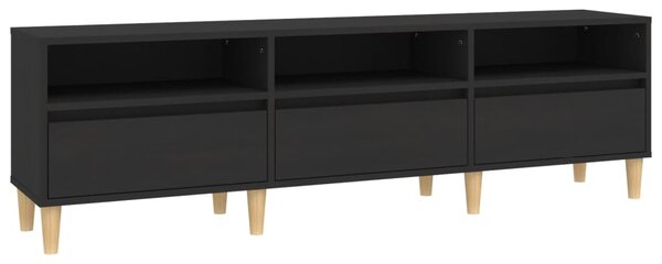 TV Cabinet Black 150x30x44.5 cm Engineered Wood