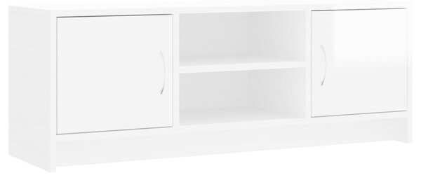 TV Cabinet High Gloss White 102x30x37.5 cm Engineered Wood