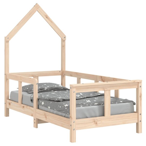 Kids Bed Frame 70x140 cm Solid Wood Pine