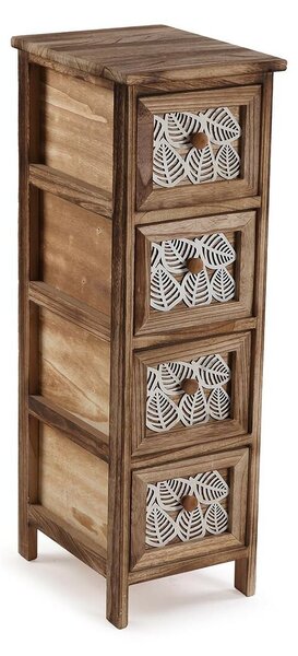 Chest of drawers Versa Leaf Wood 32 x 81 x 26 cm