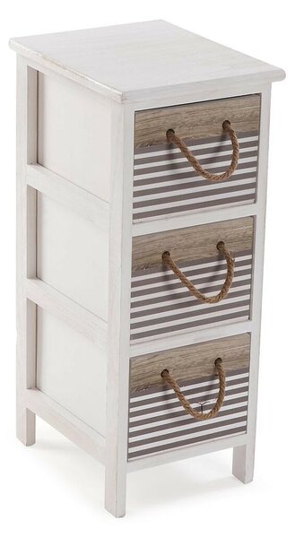 Chest of drawers Versa Tabo Textile Paolownia wood 32 x 63 x 26 cm