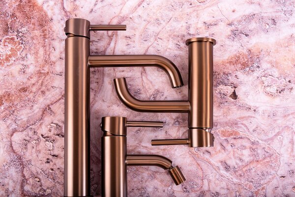 Bidet faucet Rea Lungo Copper Brush