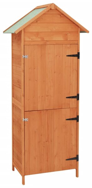 Garden Storage Cabinet Brown 42.5x64x190 cm