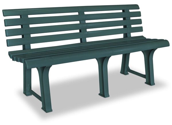 Garden Bench 145.5 cm Plastic Green