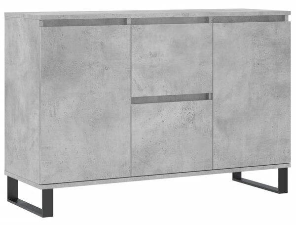 Sideboard Concrete Grey 104x35x70 cm Engineered Wood