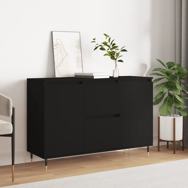 Sideboard Black 104x35x70 cm Engineered Wood