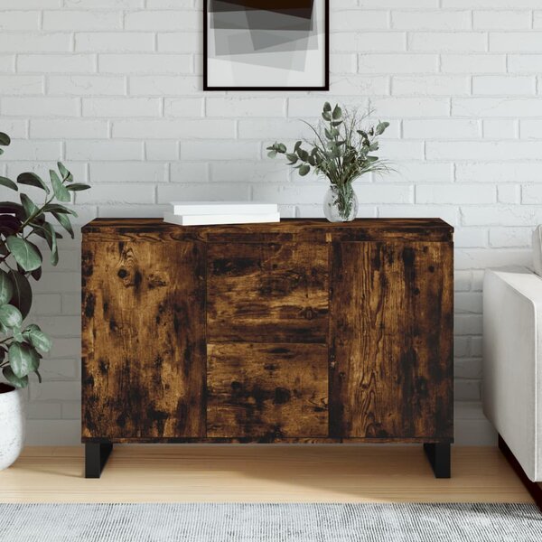 Sideboard Smoked Oak 104x35x70 cm Engineered Wood