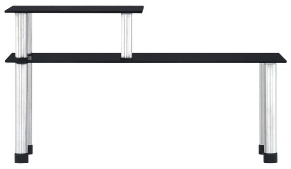 Kitchen Shelf Black 45x16x26 cm Tempered Glass