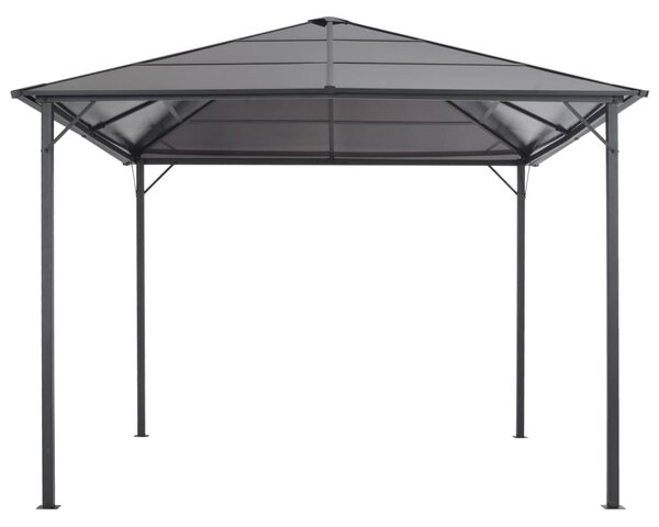 Gazebo with Roof Aluminium 3x3 m Anthracite