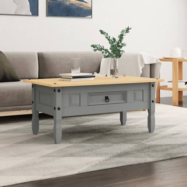 Coffee Table Mexican Pine Corona Range Grey 100x55x44 cm