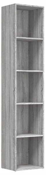 Book Cabinet Grey Sonoma 40x30x189 cm Engineered Wood