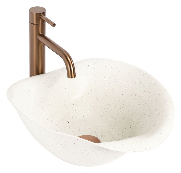 Ceramic Countertop Basin REA HM-34B Handmade ART