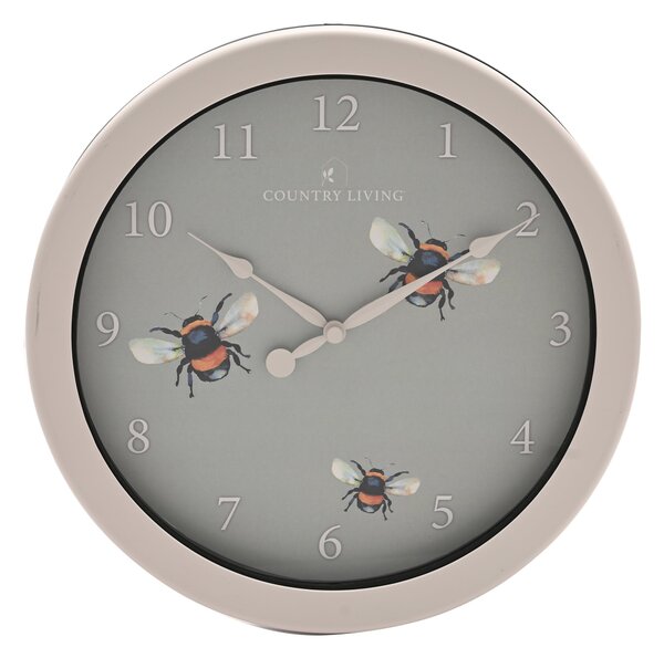 Country Living Bee Indoor Outdoor Wall Clock