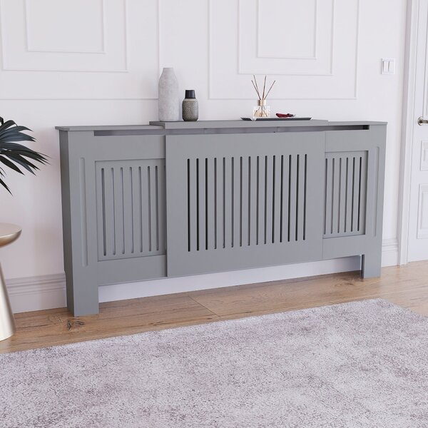 Vida Designs Chelsea Adjustable Radiator Cover Grey