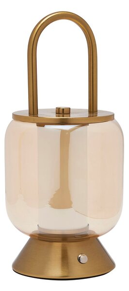 Hestia Lantern Rechargeable Colour Changing LED Touch Table Lamp Bronze